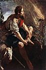 Domenico Feti Canvas Paintings - Moses before the Burning Bush